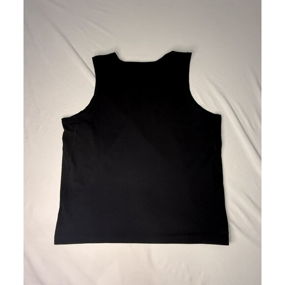 Nike DRI FIT Sleeveless Muscle Shirt Men's LARGE Black Activewear - Picture 5 of 7